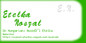 etelka noszal business card